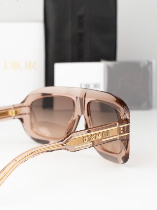 Dior Women Sunglasses Pink Nude Gradient Shield DIORSIGNATURE M1U 40F1 BRAND NEW main image 5